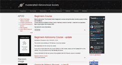 Desktop Screenshot of huddersfieldastronomy.org